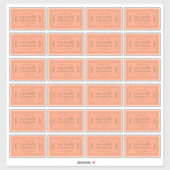 Rustieke zelfgemaakte sojakaarsetiketten 24x Sinaa Sticker (Vel)