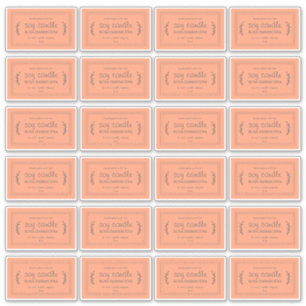 Rustieke zelfgemaakte sojakaarsetiketten 24x Sinaa Sticker