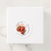 Rustieke Zelfgemaakte Strawberry Jam Verpakking Ha Bedankjes Labels (In situ)