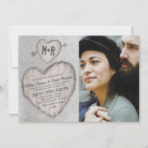 Rustieke Zilverberkenboom Foto Bruiloft