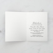 Rustieke Zilveren Berkenboom Baby shower Invitatio (Binnen)