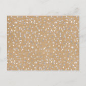 Rustieke zilveren liefde hart kalender Save the Da Aankondigingskaart (Achterkant)