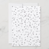 Rustieke zilveren liefde hart kalender Save the Da Date (Achterkant)