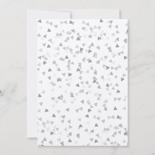 Rustieke zilveren liefde hart kalender Save the Da Save The Date (Achterkant)