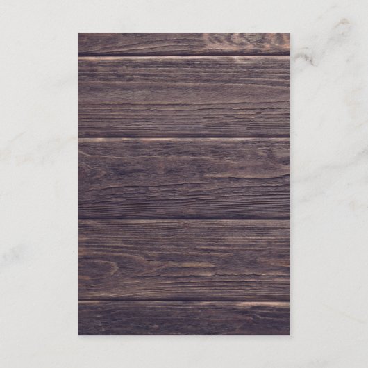 Rustieke zilveren & Paarse bloemenbruiloft details Informatiekaartje (Achterkant)