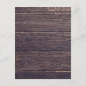 Rustieke zilveren & Paarse bloemenbruiloft Details Informatiekaartje (Achterkant)