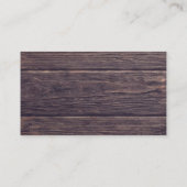 Rustieke zilveren & Paarse bloemenbruiloft website Informatiekaartje (Achterkant)