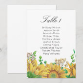 Rustieke zitplaatsindeling voor trouw. Tafelplan m Kaart (Voorkant / Achterkant)