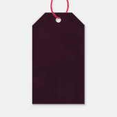 Rustieke zomer bloemenbruiloft dank u cadeaulabel (Achterkant)