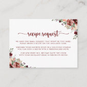 Rustieke zomer bloemenbruiloft recept Aanvraag Informatiekaartje (Voorkant)