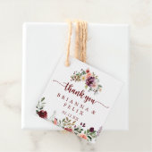 Rustieke zomer bloemenkalligrafie bruiloft gunst L Bedankjes Labels (In situ)