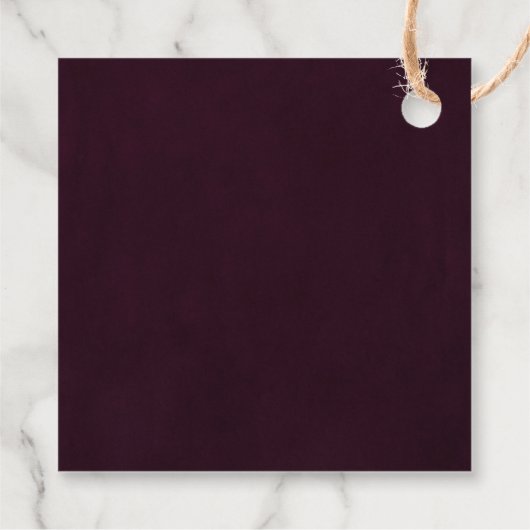 Rustieke zomer bloemenkalligrafie bruiloft gunst L Bedankjes Labels (Achterkant)