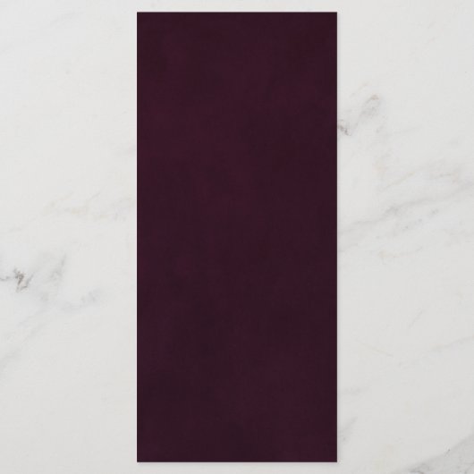 Rustieke zomer bloemenkalligrafie diner menu (Achterkant)