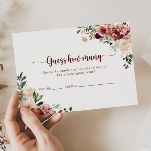 Rustieke zomer bloemenraad hoeveel spel Kaart Visitekaartje