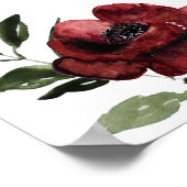 Rustieke Zomer Bloemige Verlovingsfeest Verwelkomi Poster (Hoek)