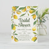 Rustieke zomer Boho Lemon Vrijgezellenfeest Kaart (Staand voorkant)