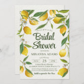 Rustieke zomer Boho Lemon Vrijgezellenfeest Kaart (Voorkant / Achterkant)