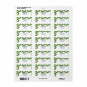 Rustieke zomer eiken boom luifel bruiloft etiket (Full Sheet)