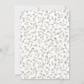 Rustieke Zomer Kleine Wildflower Meisje Baby showe Kaart (Achterkant)