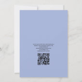 Rustieke zomer QR-code RSVP strandbruiloft Kaart (Achterkant)