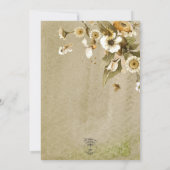 Rustieke Zomer Wildbloemen & Daisies Bruiloft Kaart (Achterkant)