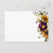 Rustieke Zomer Zonnebloemen Bourgondië Bloemen Rec Informatiekaartje (Achterkant)