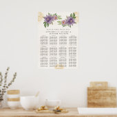 Rustieke zomeraesthetic Wilde Bloem Zitplaatskaart Poster (Keuken)
