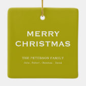 Rustieke zomervruchten Vrolijk kerstfeest Keramisch Ornament (Achterkant)