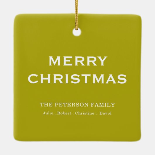 Rustieke zomervruchten Vrolijk kerstfeest Keramisch Ornament (Achterkant)