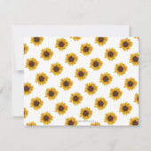 Rustieke Zonnebloem 1e Verjaardag Meisje Dank u Ka Bedankkaart (Achterkant)