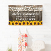 Rustieke Zonnebloem 2025 Afstuderen Spandoek (Insitu)