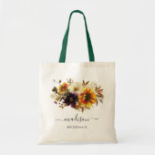 Rustieke Zonnebloem Bloemenschildering Waterverf N Tote Bag (Voorkant)