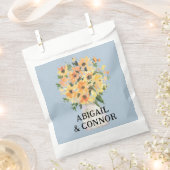 Rustieke Zonnebloem Boeket Waterverf Bedankzakje (Geknipt)