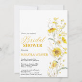 Rustieke Zonnebloem Boho Floral Country Vrijgezell Kaart (Voorkant)