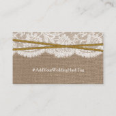 Rustieke Zonnebloem Bruiloft Escort Kaarten Plaatskaartje (Achterkant)