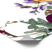 Rustieke Zonnebloem bruiloft repetitie diner teken Poster (Hoek)