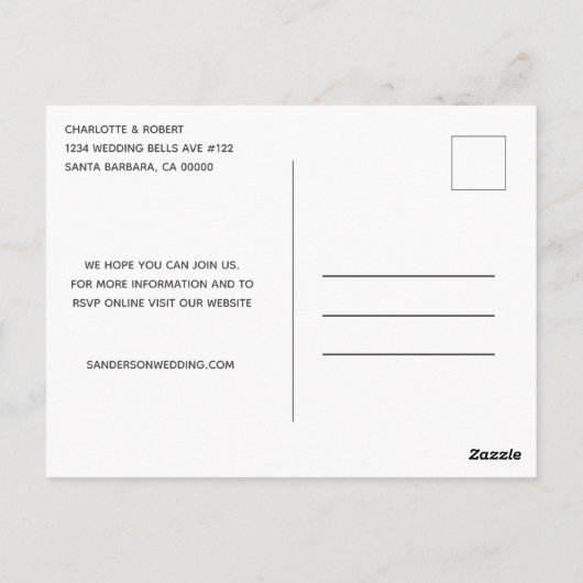 Rustieke Zonnebloem bruiloft uitnodiging met RSVP (Achterkant)