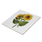 Rustieke Zonnebloem Decoratie Tegeltje (Zijkant)