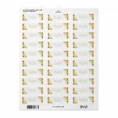 Rustieke Zonnebloem Delight Retouradreslabel Etiket (Full Sheet)