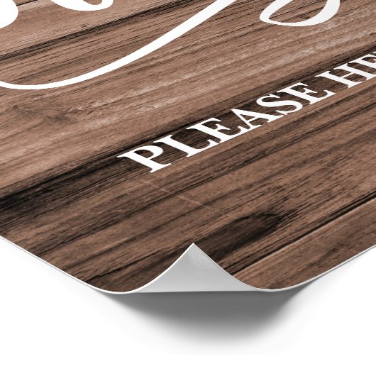 Rustieke Zonnebloem Drinken Vrijgezellenfeest teke Poster (Hoek)