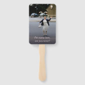 Rustieke Zonnebloem Elegante Zomer Pensioen Party Handwaaier (Achterkant)