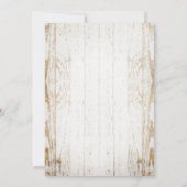 Rustieke Zonnebloem en Kant Vrijgezellenfeest uitn Kaart (Achterkant)