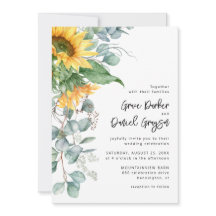 Rustieke Zonnebloem Eucalyptus Bloemen Bruiloft