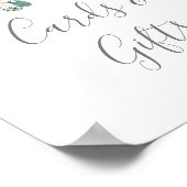 Rustieke Zonnebloem Eucalyptus Kaarten en Cadeaus  Poster (Hoek)