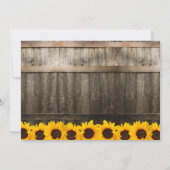 Rustieke Zonnebloem Foto Afstuderen Klasse van 202 Kaart (Achterkant)