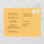 Rustieke Zonnebloem Foto Herfst Elopement Bruiloft Aankondigingskaart (Achterkant)