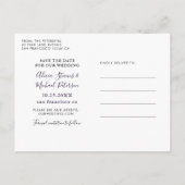 Rustieke zonnebloem foto trouwkaart save the date aankondigingskaart (Achterkant)