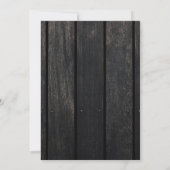 Rustieke zonnebloem gouden lichten schuur houten b kaart (Achterkant)