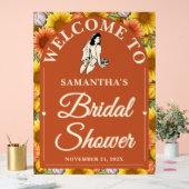 Rustieke Zonnebloem Herfst Vrijgezellenfeest Welko Acryl Bord (Huwelijk)