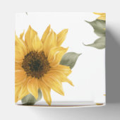 Rustieke Zonnebloem, herfstbruiloft Bedankdoosjes (Bovenkant)